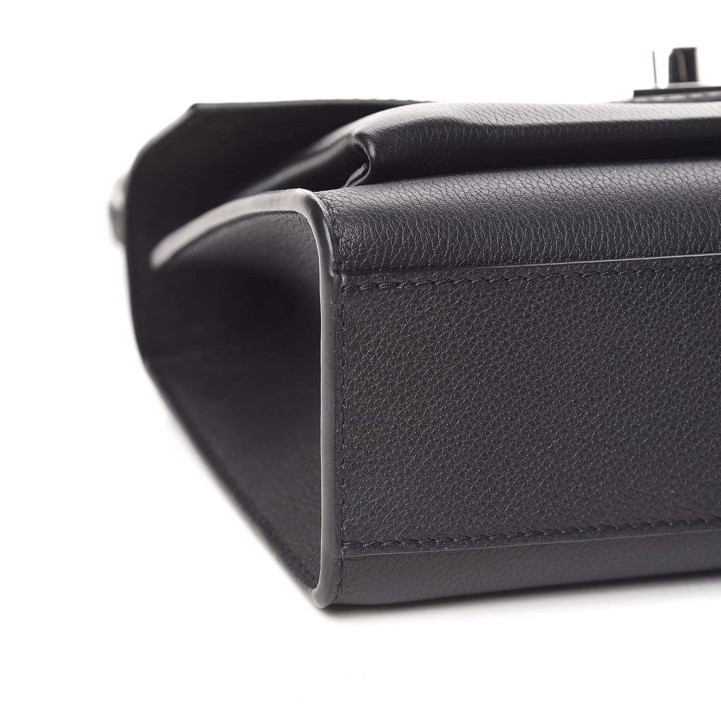 Soft Calfskin My Lockme Chain Bag BB Black