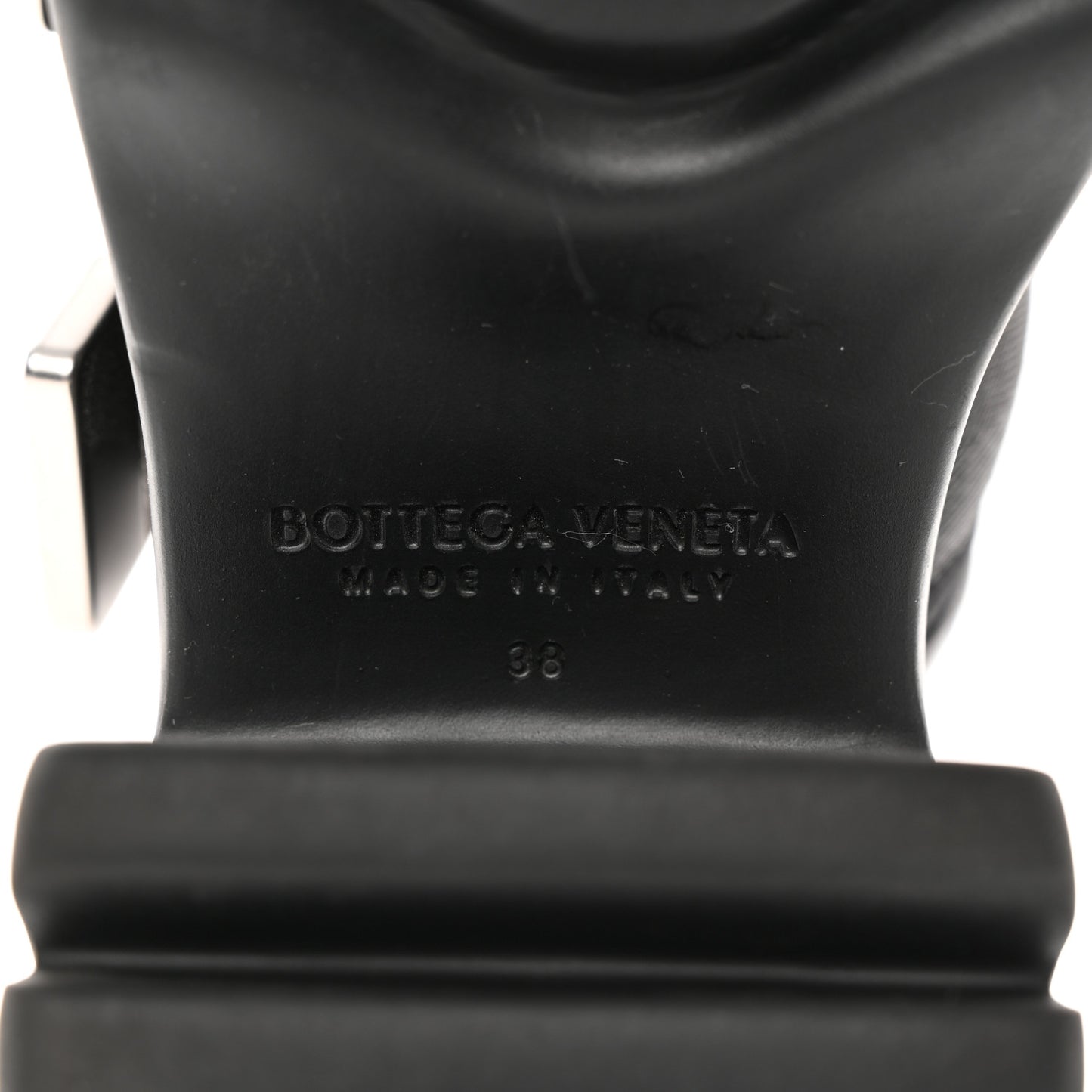 Nappa Flash 80mm Sandals 38 Black