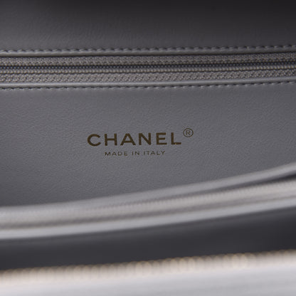 Chanel Caviar Quilted Medium CC Filigree Vanity Case Grey 5 of 9