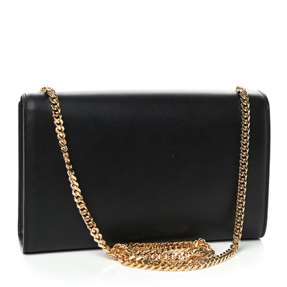Saint Laurent Smooth Calfskin Medium Classic Monogram Kate Tassel Satchel Black 3 of 8
