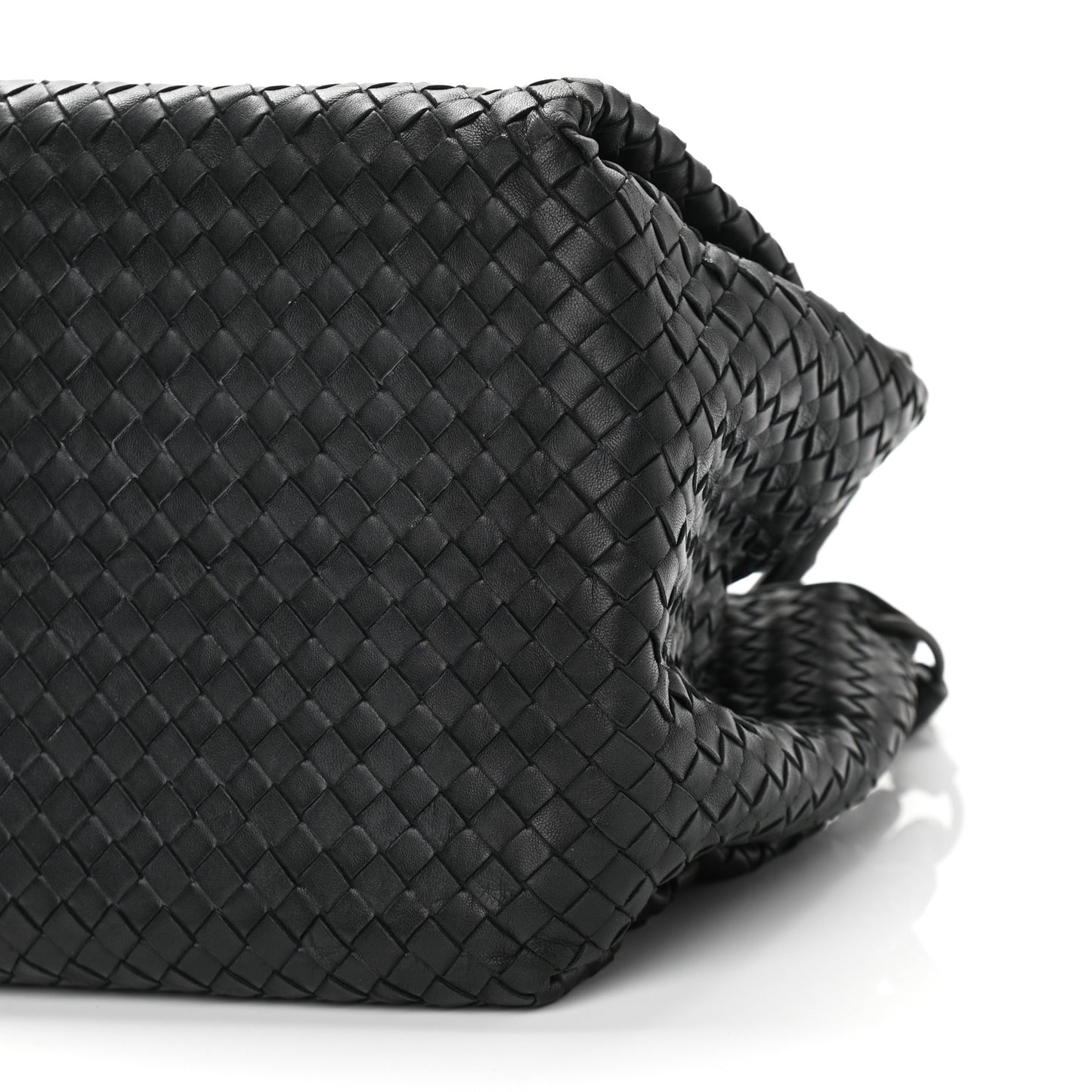 Nappa Intrecciato Parachute Bag Black