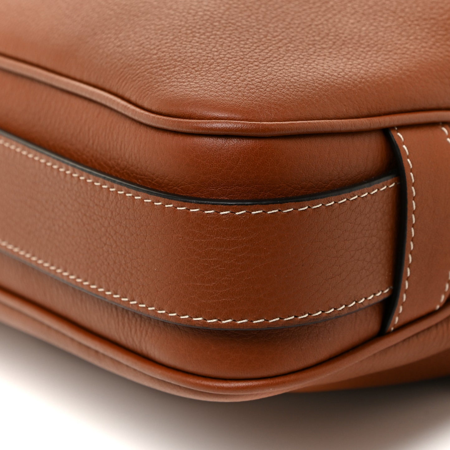 Supple Calfskin Medium Romy Shoulder Bag Tan