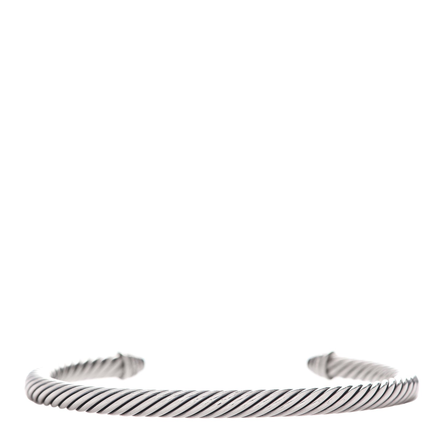 Sterling Silver Diamond 5mm Cable Classics Dome Bracelet