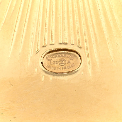 Chanel Metal Pearl Resin CC Cross Brooch Gold Pink Green White 3 of 3