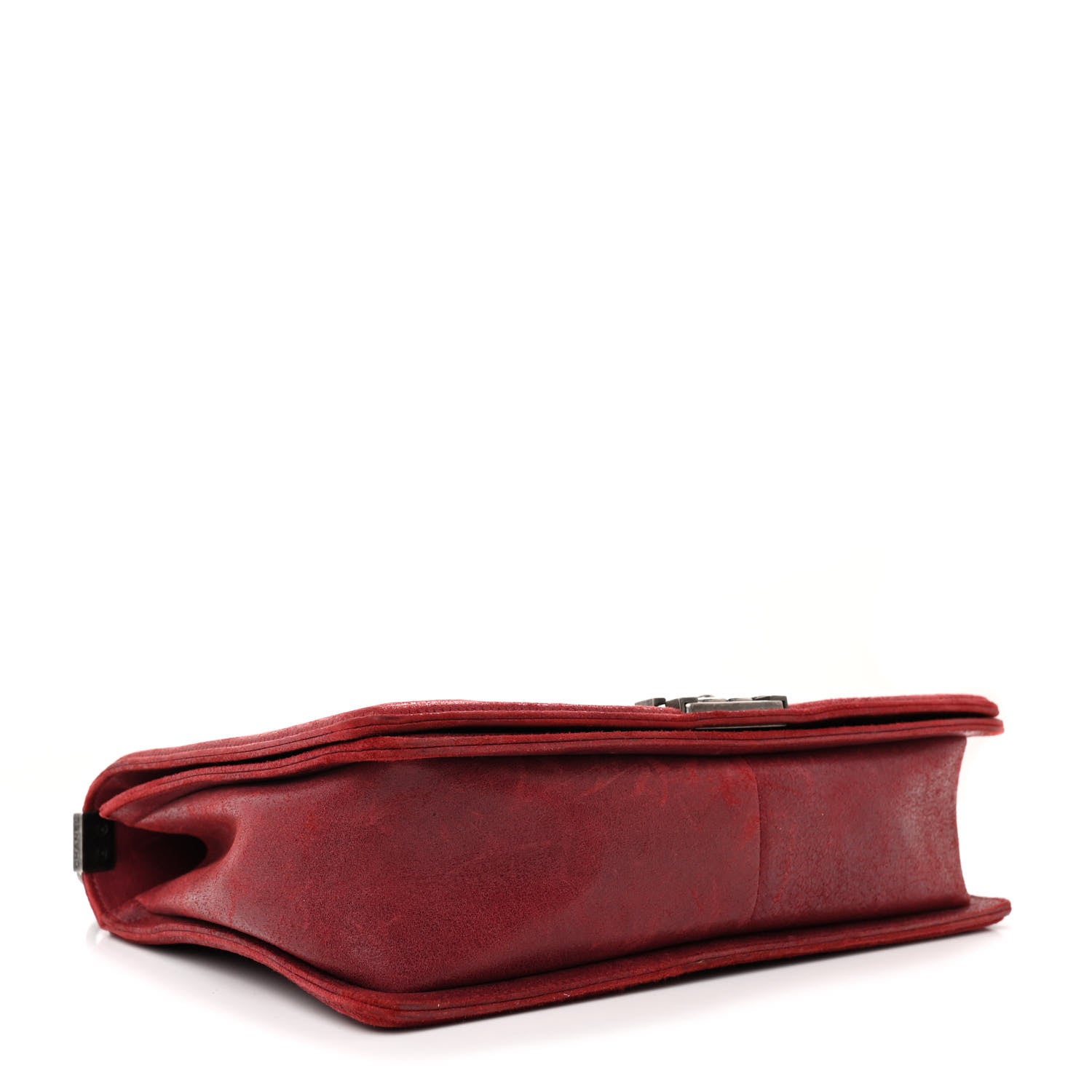 Chanel Nubuck Chesterfield Quilted Large Celtic Boy Flap Red 4 of 11
