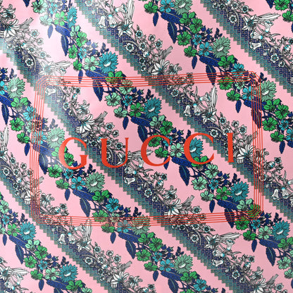 Gucci Patent Canvas Frame Logo Bouquet Print Vertical Tote Pink Daisy 10 of 10