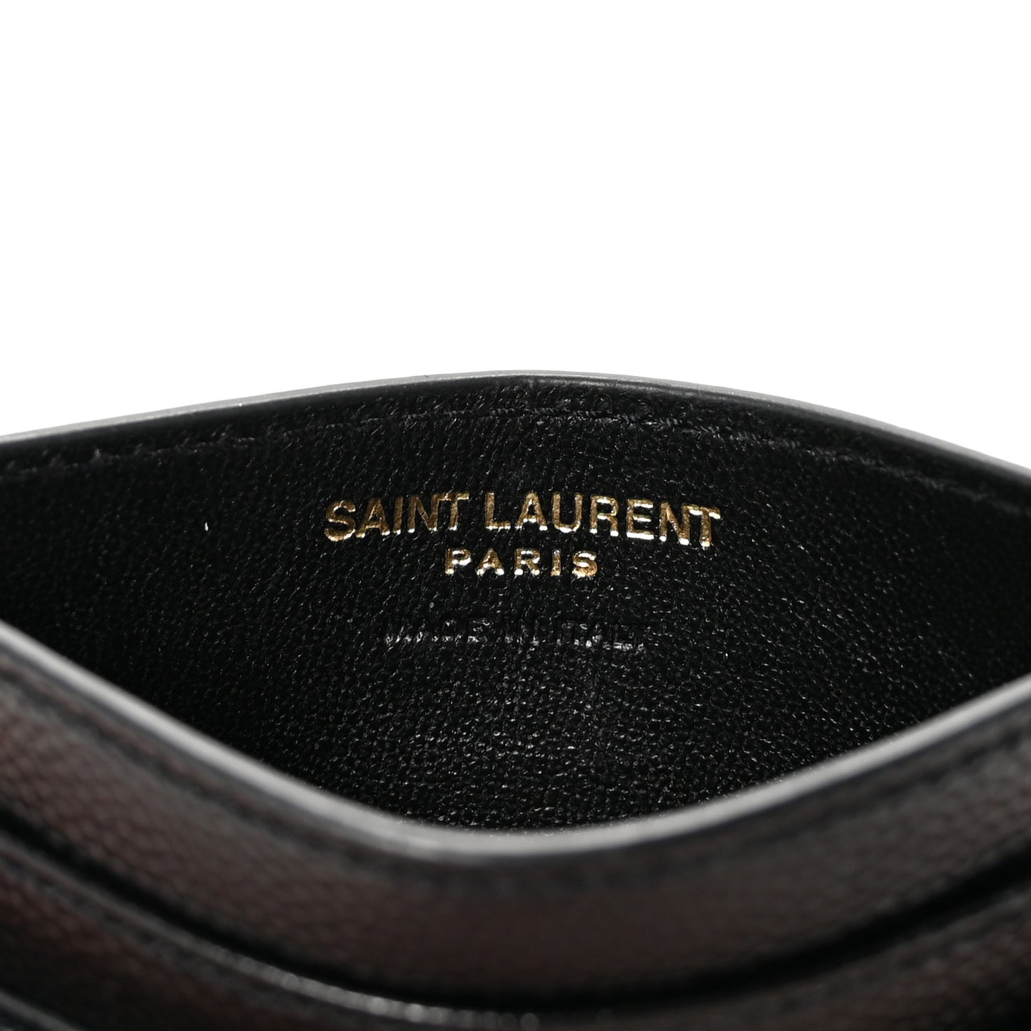 Grain De Poudre Matelasse Chevron Monogram Credit Card Case Black