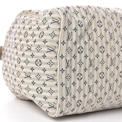 Louis Vuitton Mini Lin Croisette Speedy 30 Blue 9 of 11