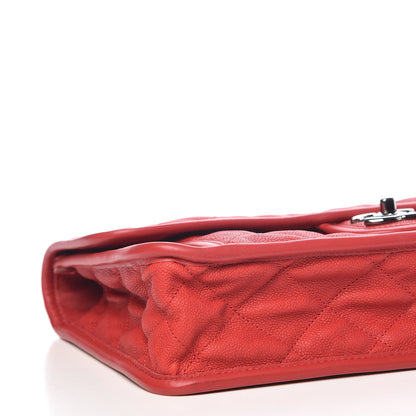 Chanel Caviar Quilted Large French Riviera Flap Red 5 of 9