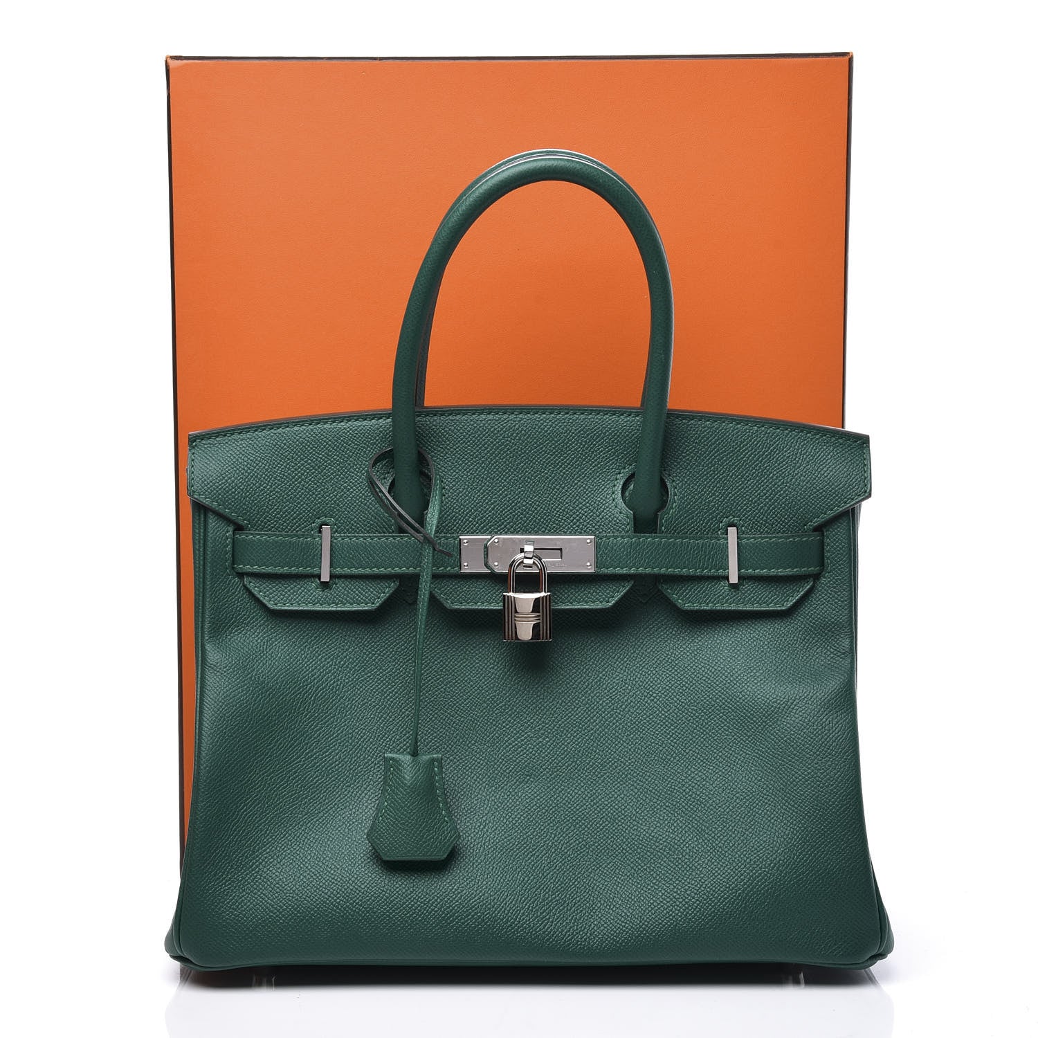 Hermes Epsom Birkin 30 Malachite 16 of 16