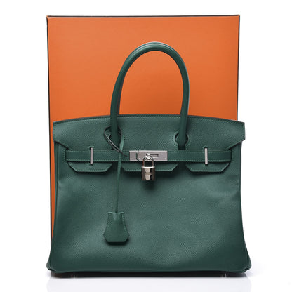 Hermes Epsom Birkin 30 Malachite 16 of 16