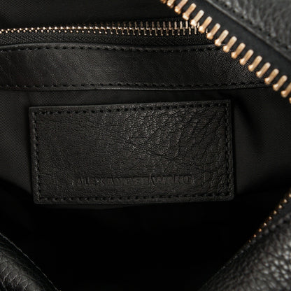 Alexander Wang Soft Pebbled Lambskin Rocco Black Pale Gold Hardware 6 of 6