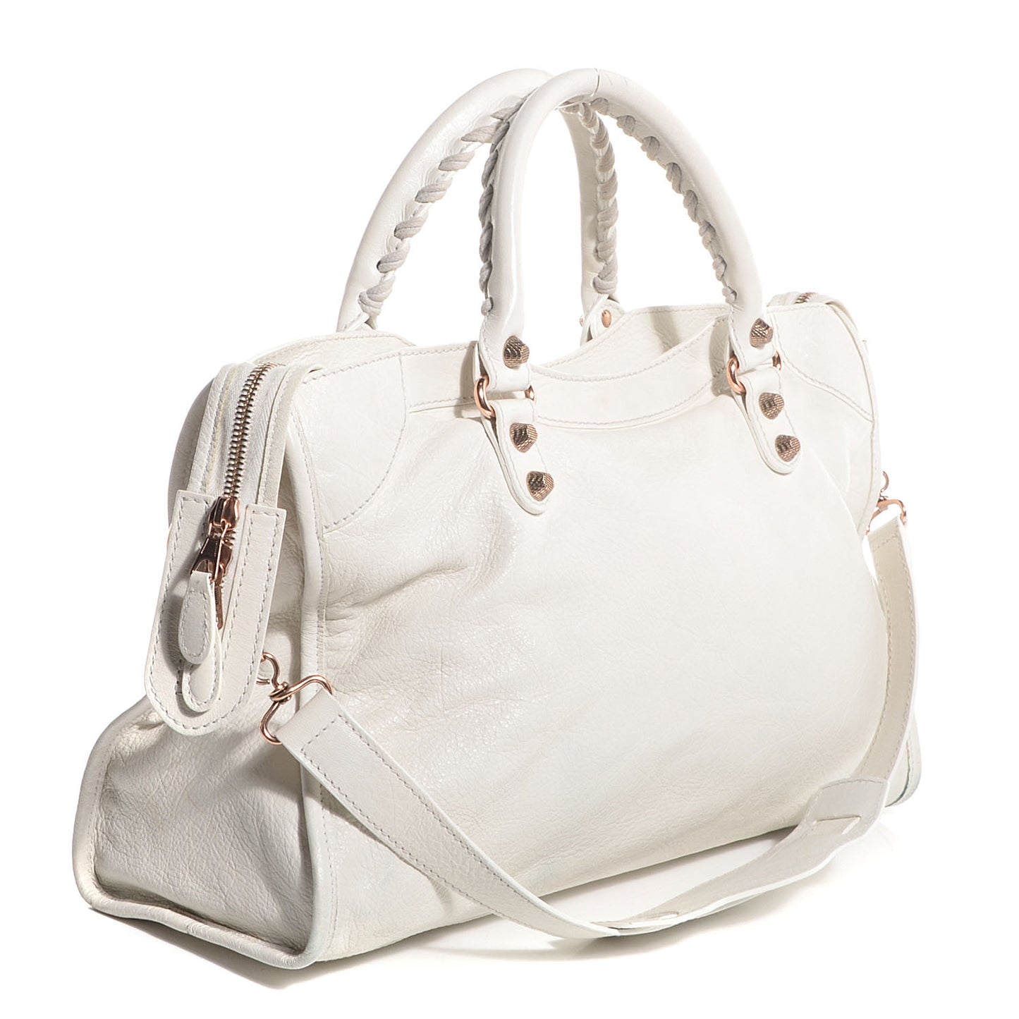 Agneau Giant 12 Rose Gold Hardware City White
