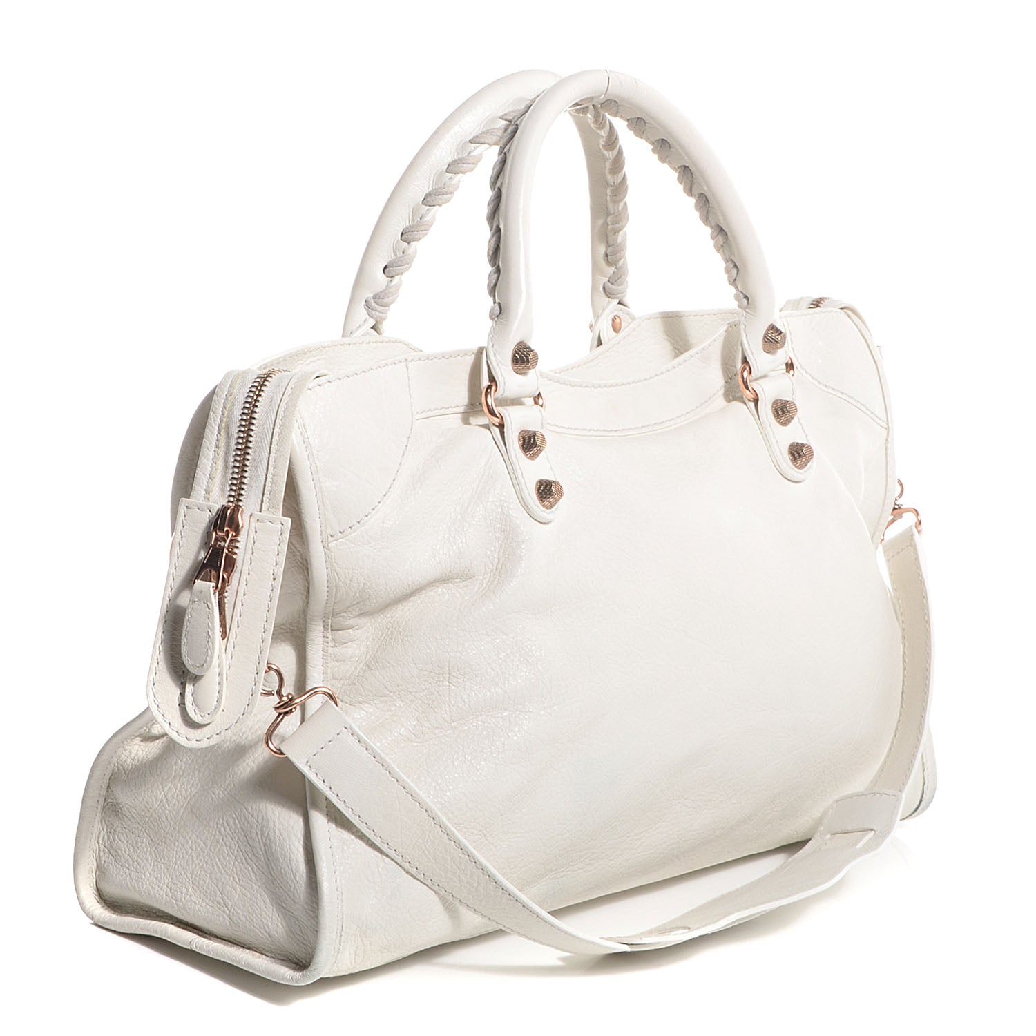 Balenciaga Agneau Giant 12 Rose Gold Hardware City White 5 of 12