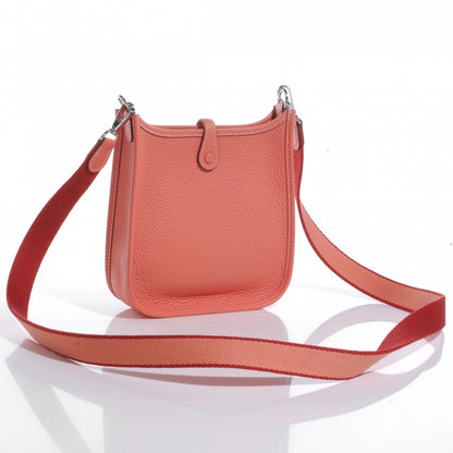 Hermes Taurillon Clemence Evelyne TPM Crevette 3 of 8