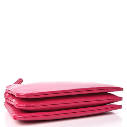 Celine Lambskin Small Trio Crossbody Bag Pink 4 of 11