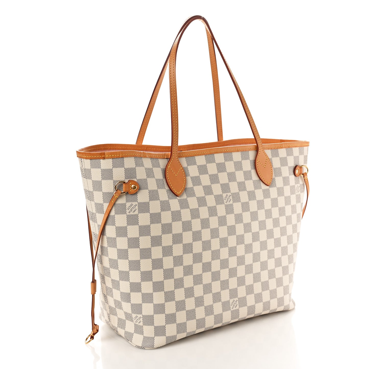 Damier Azur Neo Neverfull MM Rose Ballerine