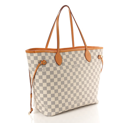 Louis Vuitton Damier Azur Neo Neverfull MM Rose Ballerine 4 of 11