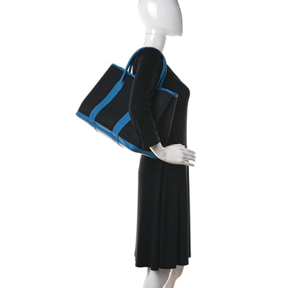 Hermes Toile Negonda Garden Party Tote 36 MM Black Bleu Zanzibar 2 of 10