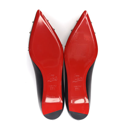 Christian Louboutin Kid Door Knock Flats 36.5 Black 5 of 8