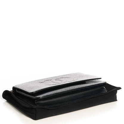 Chanel Caviar Timeless CC Wallet on Chain WOC Black 4 of 9
