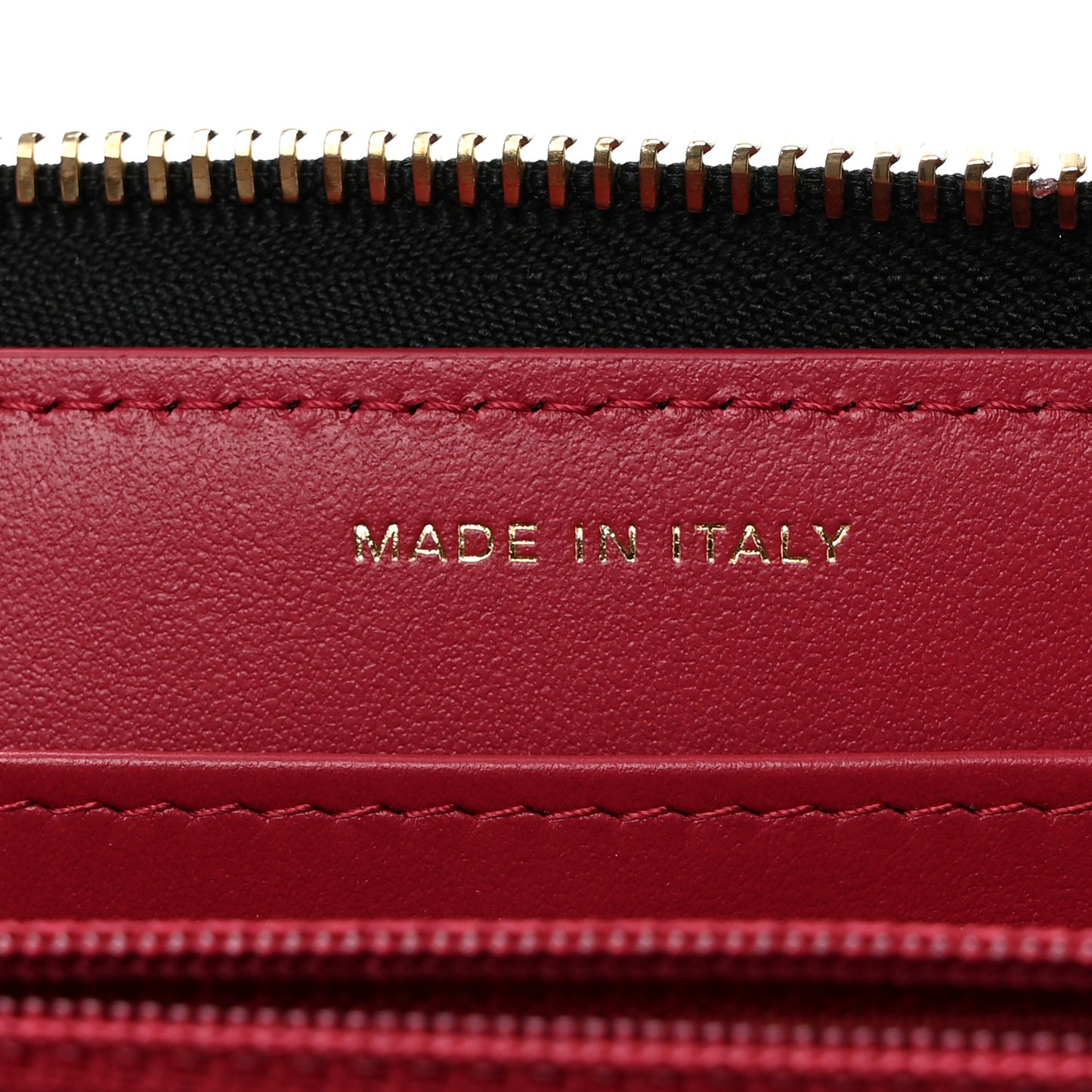 Lambskin Quilted 19 Long Zipped Around Wallet Black