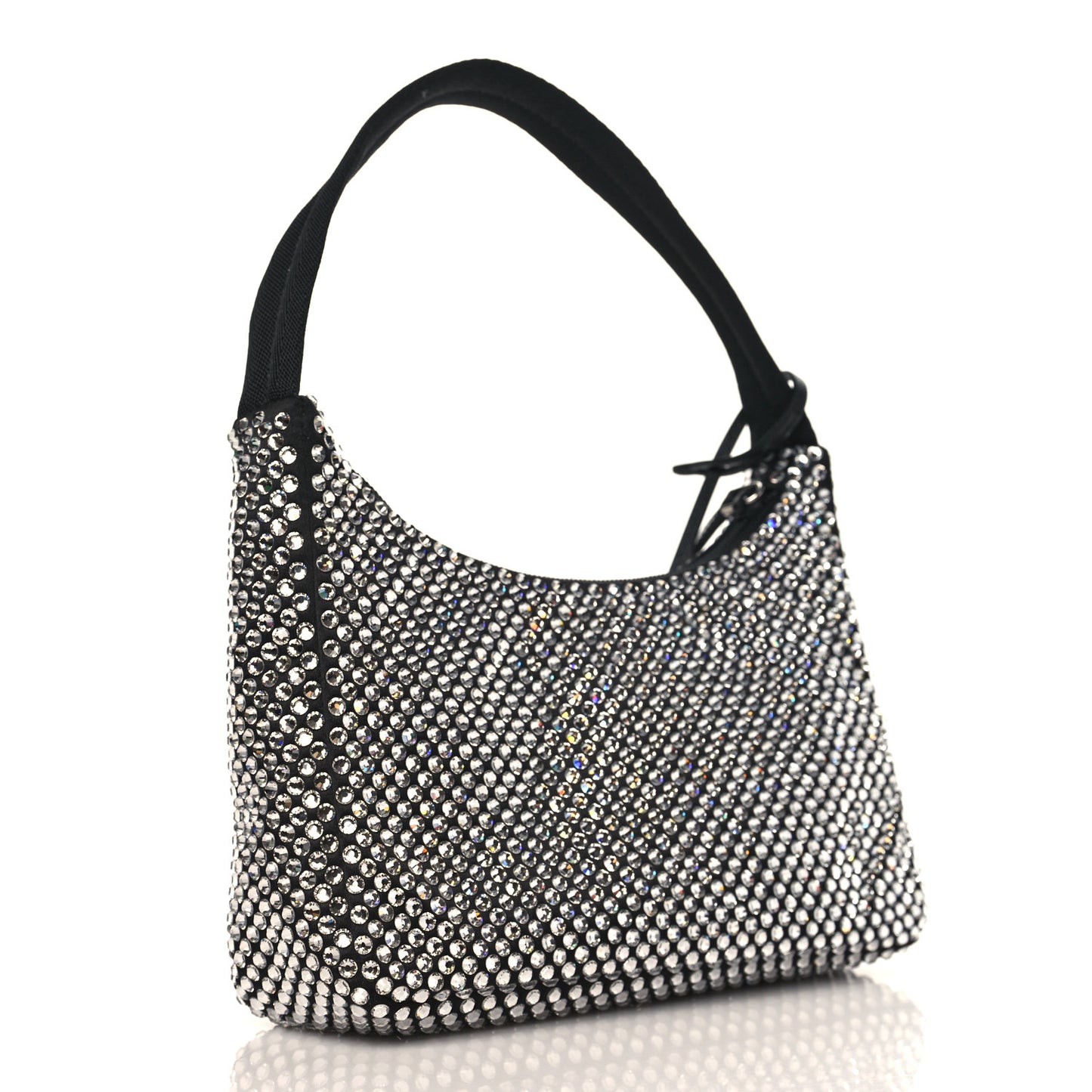 Satin Crystal Mini Re-Edition 2000 Bag Cristal