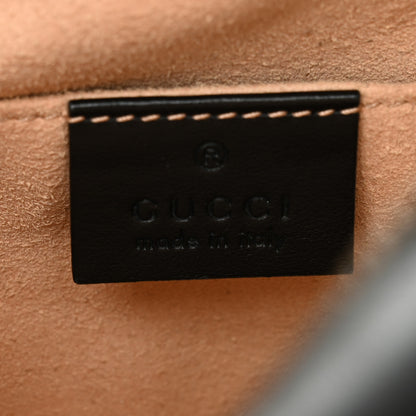 Gucci Calfskin Matelasse Small GG Marmont Chain Shoulder Bag Black 6 of 11