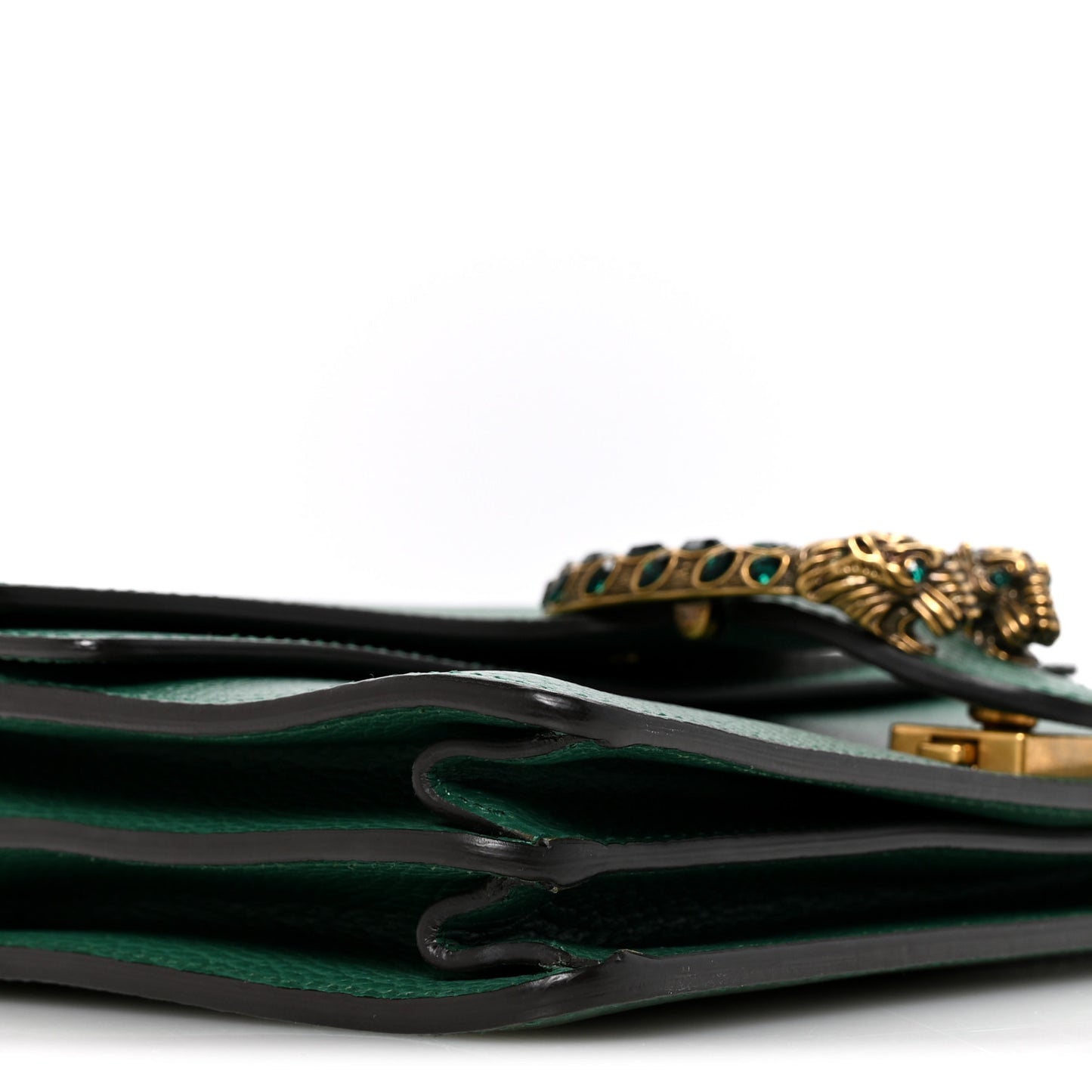 Pebbled Calfskin Small Dionysus Shoulder Bag Emerald