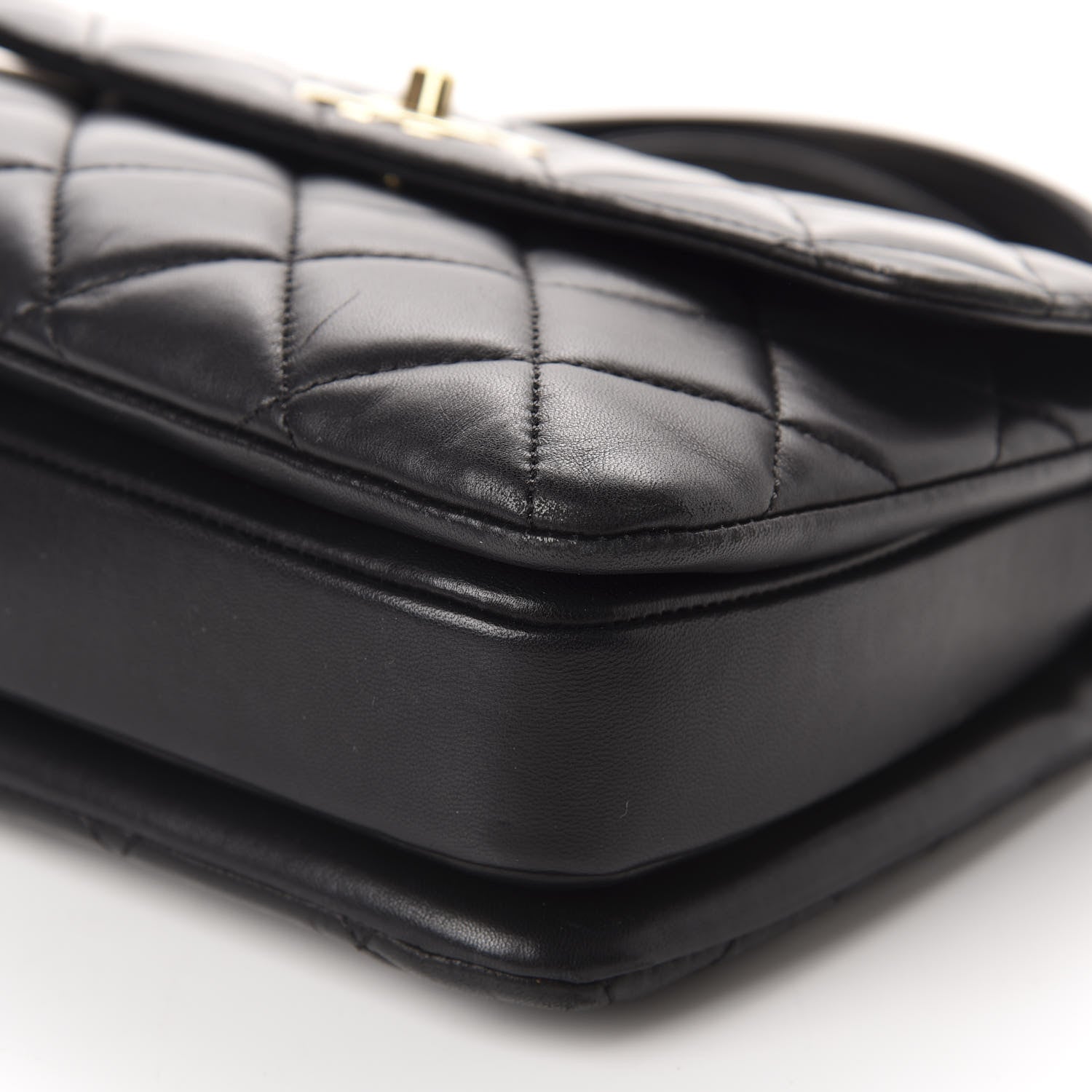 Chanel Lambskin Quilted Small Trendy CC Dual Handle Flap Bag Black 7 of 11