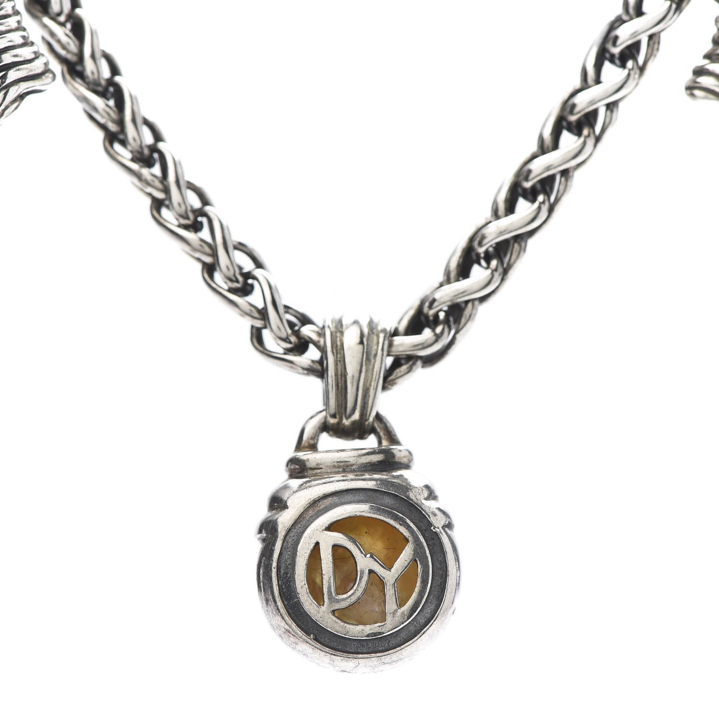 Sterling Silver Pearl Quatrefoil Drop Necklace