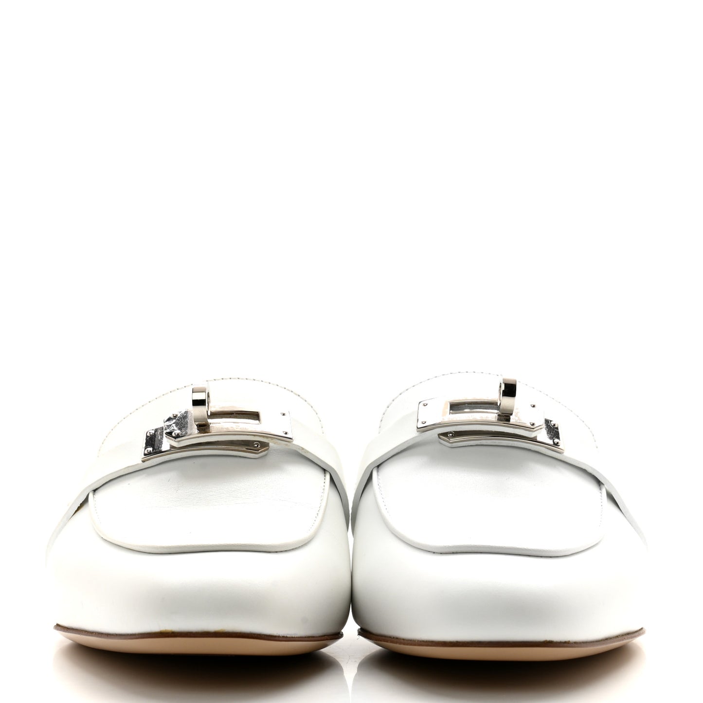Calfskin Oz Mules 35 White