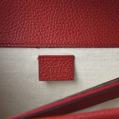 Gucci Dollar Calfskin Swarovski Crystal Small Dionysus Shoulder Bag Hibiscus Red 7 of 11