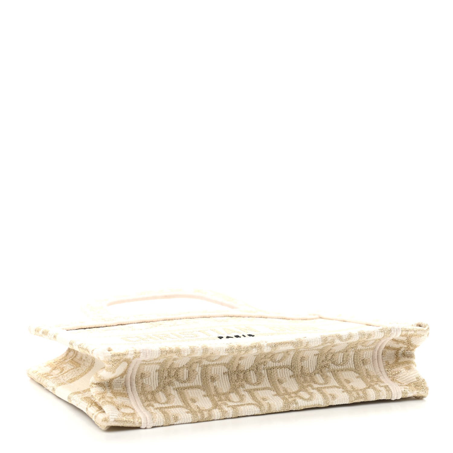 Christian Dior Oblique Mini Book Tote Gold Multicolor 4 of 9