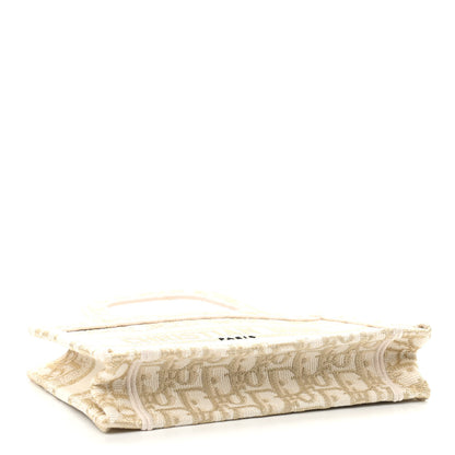 Christian Dior Oblique Mini Book Tote Gold Multicolor 4 of 9