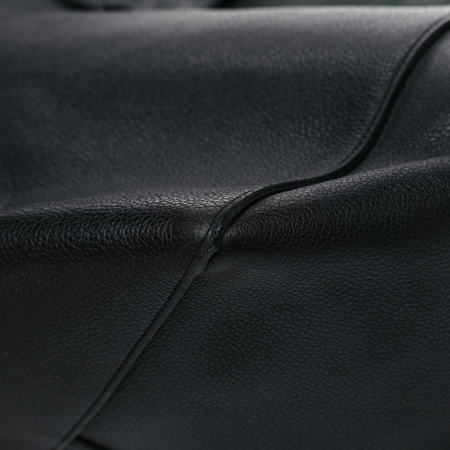 Celine Soft Grained Calfskin Small Belt Cabas Phantom Black 9 of 12