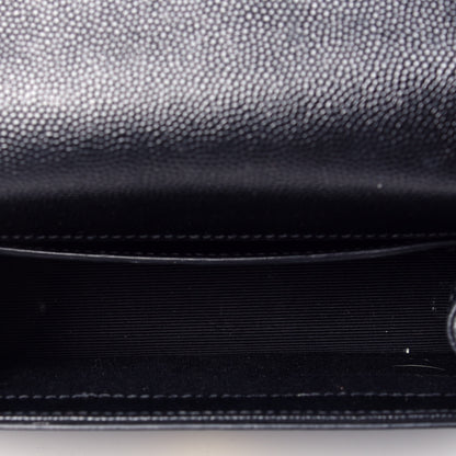 Saint Laurent Grain De Poudre Small Monogram Kate Satchel Black 5 of 8