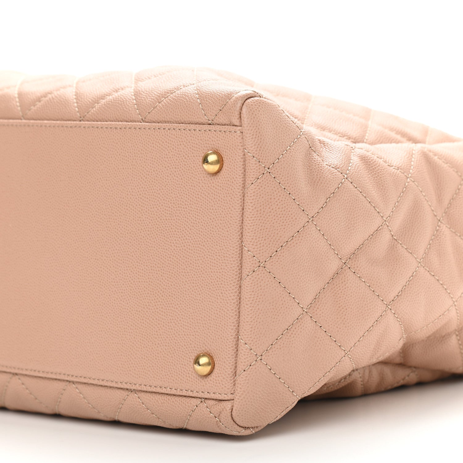 Chanel Caviar Quilted Large Coco Handle Shopping Tote Beige 10 of 12