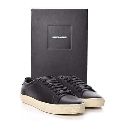 Saint Laurent Calfskin SL/06 Classic Court Sneakers 36 Black 9 of 9