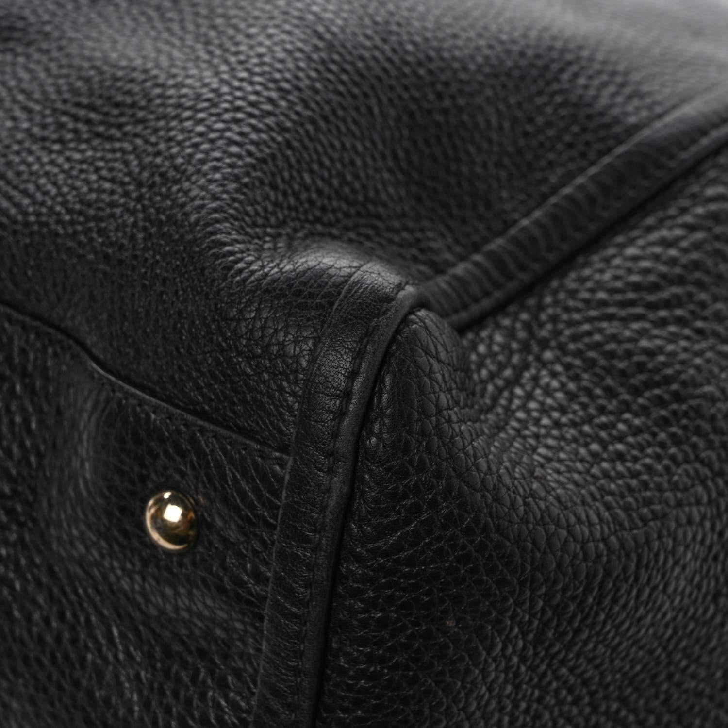 Gucci Pebbled Calfskin Large Soho Shoulder Bag Black 11 of 11