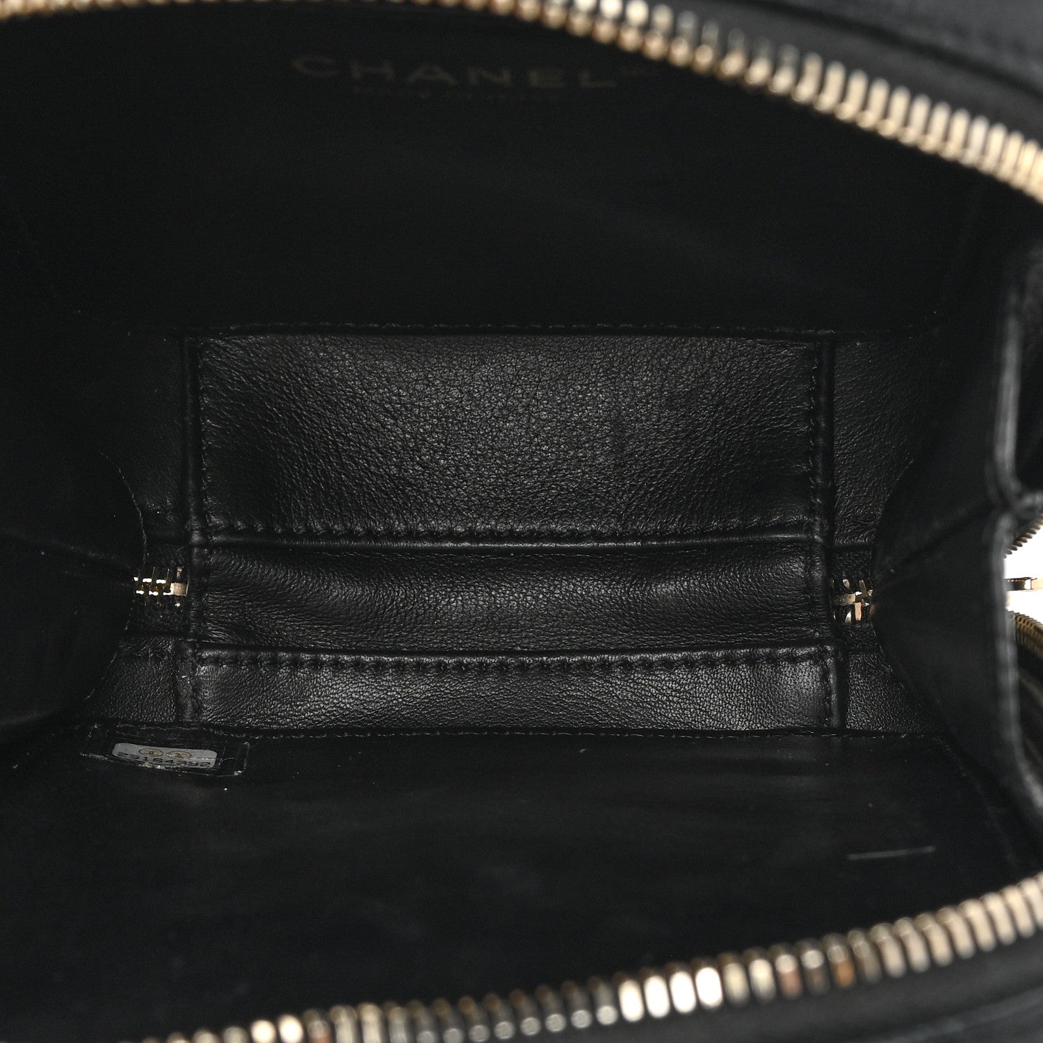 Chanel Caviar Quilted CC North South Filigree Vanity Case Black 5 of 22