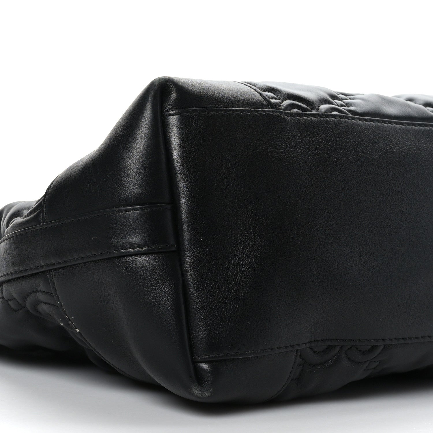 Gucci Calfskin GG Matelasse Medium Ophidia Shopping Tote Black 8 of 9