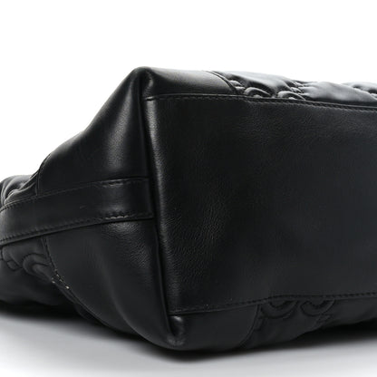 Gucci Calfskin GG Matelasse Medium Ophidia Shopping Tote Black 8 of 9