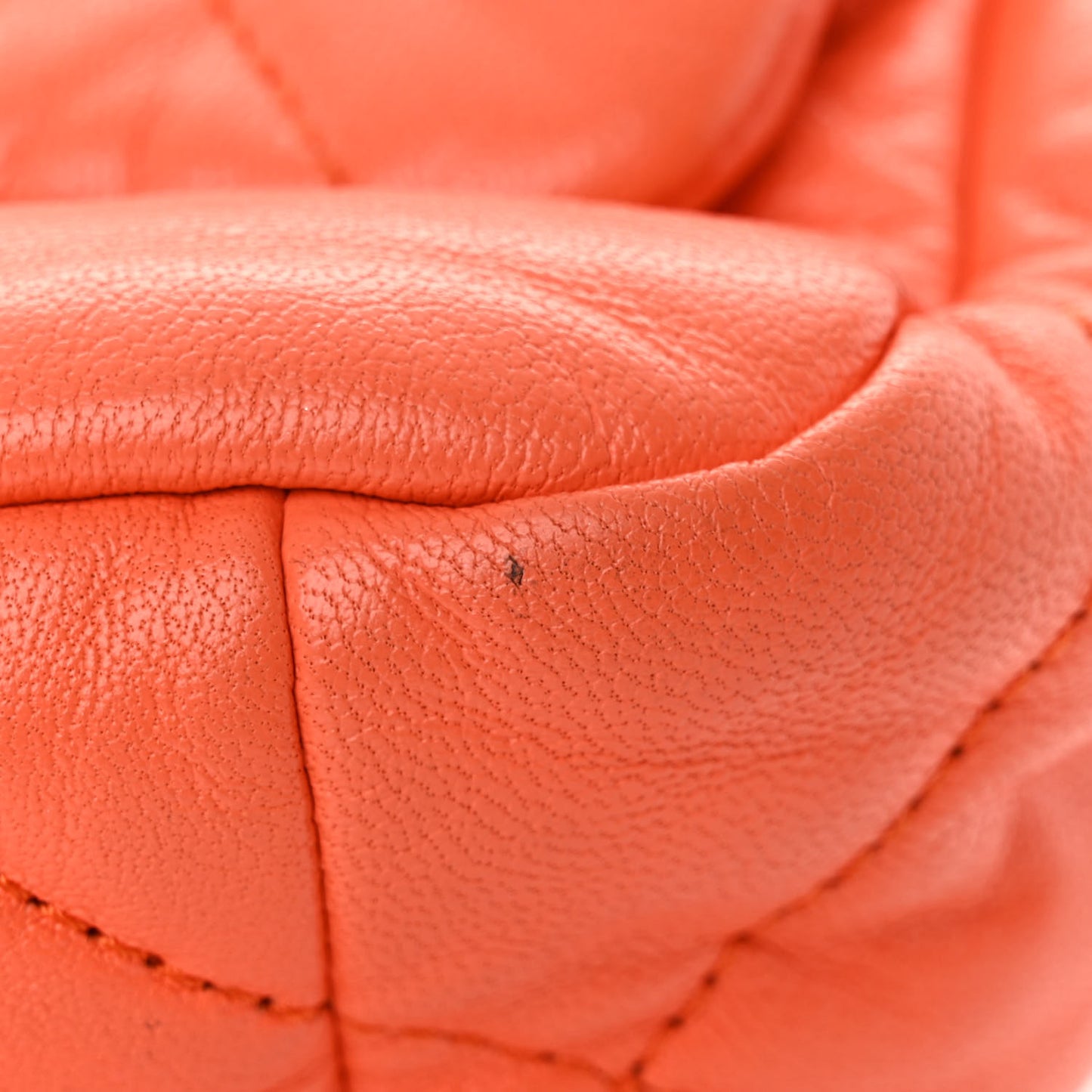 Goatskin Quilted Medium Chanel 19 Flap Orange