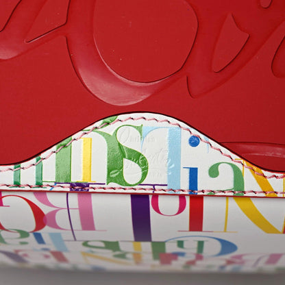 Christian Louboutin Calfskin Small Cabata Tote White Multicolor 13 of 15
