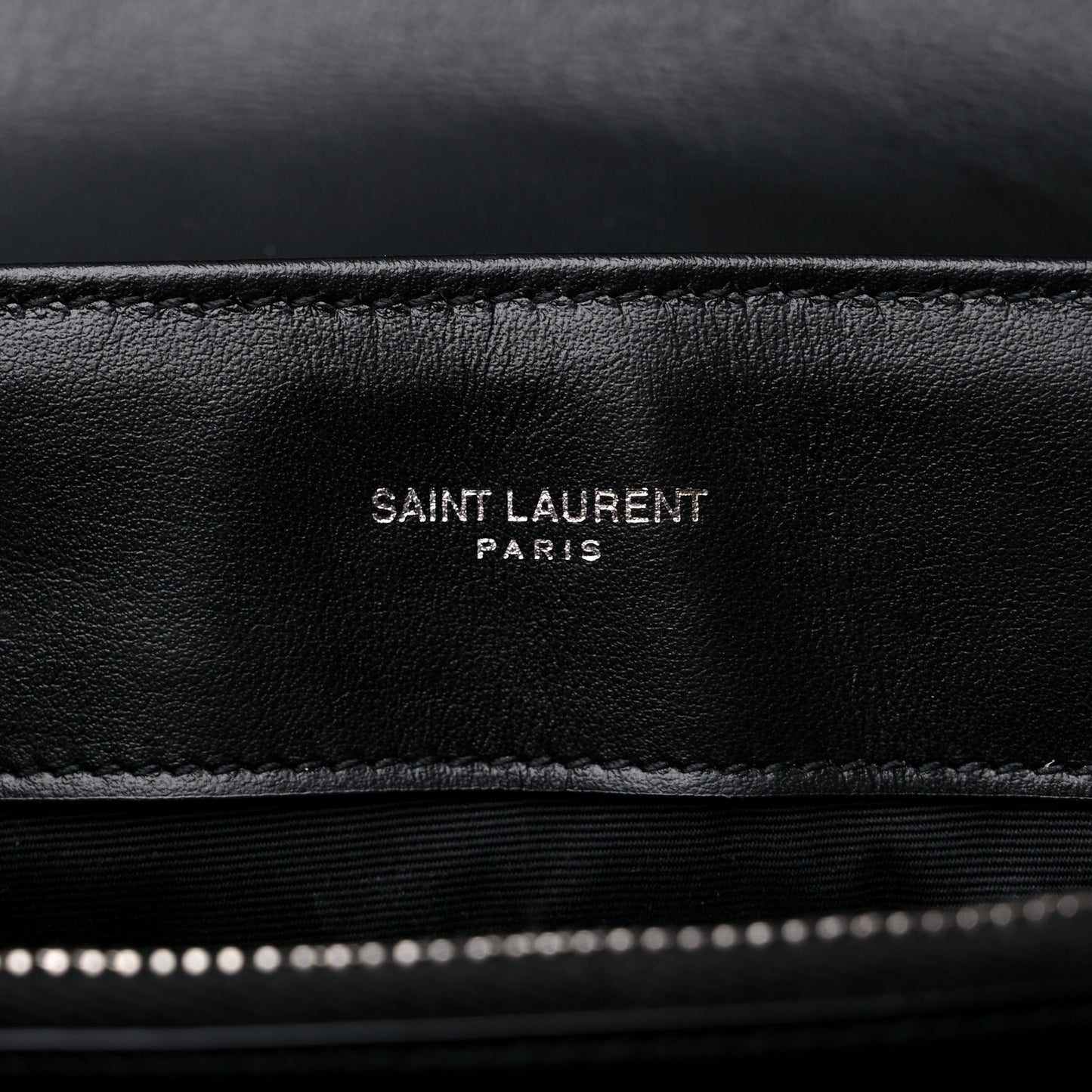 Calfskin Y Quilted Monogram Medium Loulou Chain Satchel Black