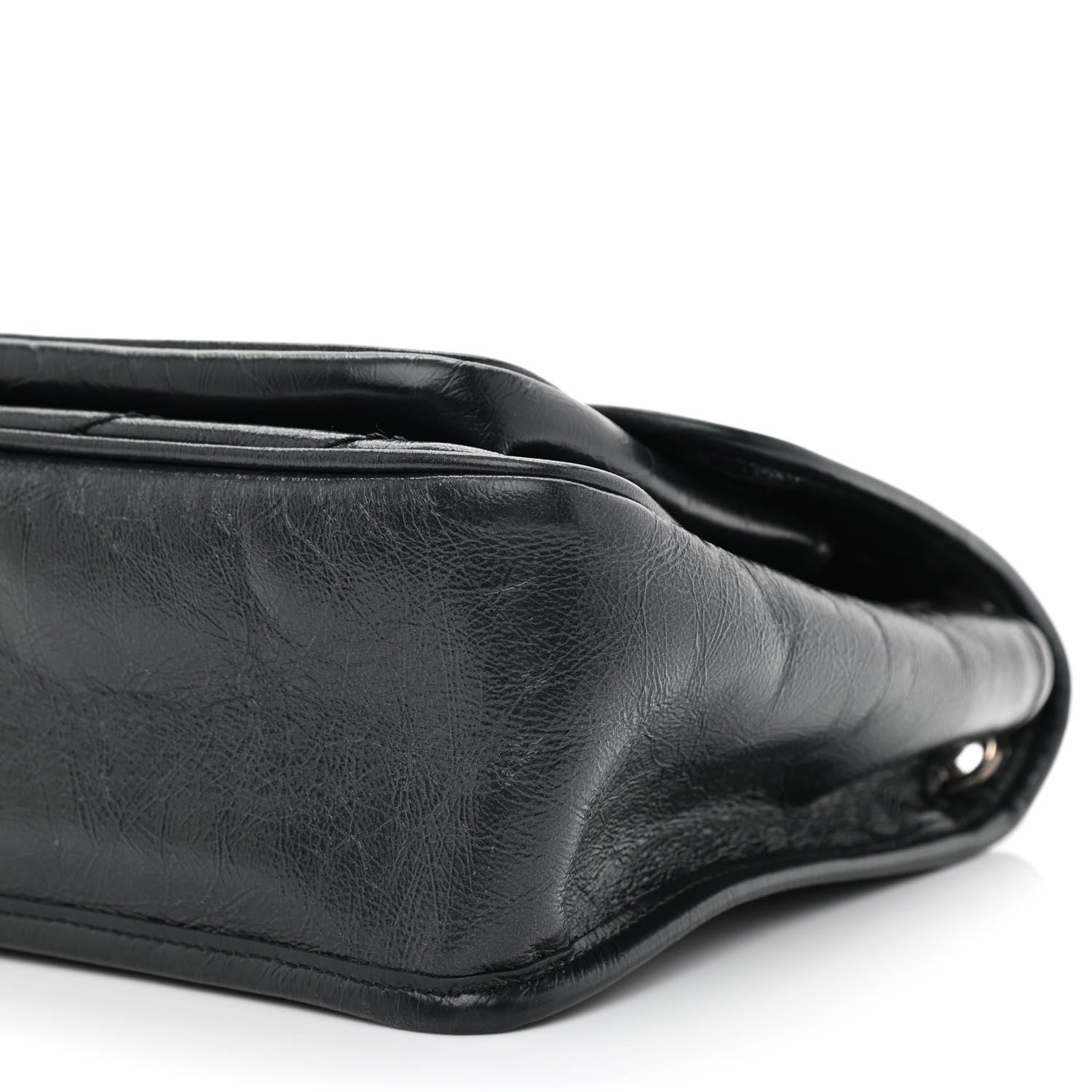 Saint Laurent Crinkled Calfskin Matelasse Monogram Medium Niki Chain Satchel Peacock Green 10 of 11