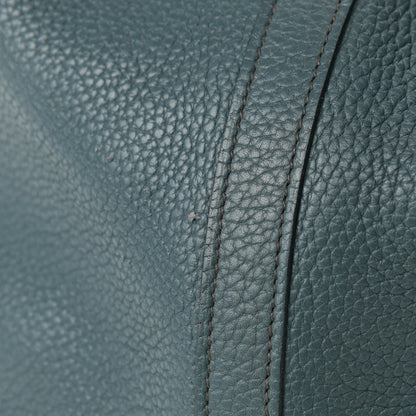 Hermes Taurillon Clemence Picotin Lock 26 GM Bleu Orage 18 of 19