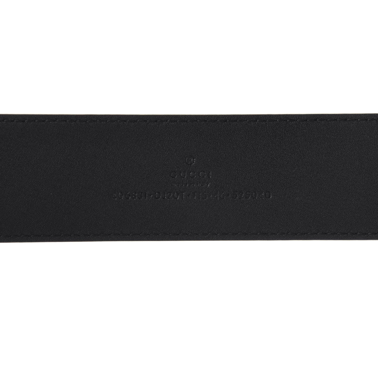 Gucci Textured Calfskin Double G 40mm Belt 115 46 Black 3 of 6