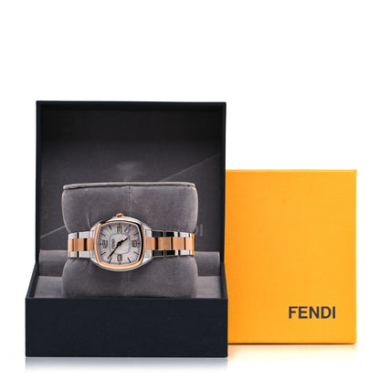 Fendi Stainless Steel Mother of Pearl 32mm Momento Two Tone Quartz Watch 7 of 7